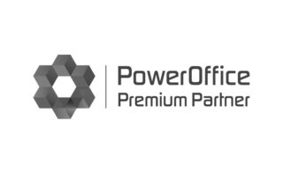 Power Office Go regnskapssystem premium partner grå logo
